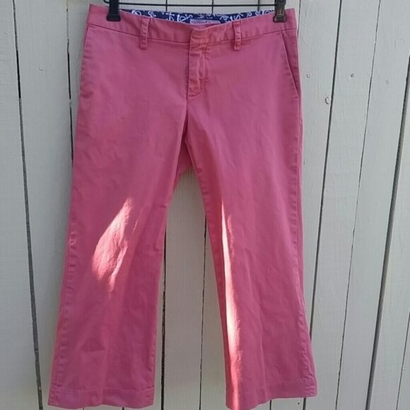 Vineyard Vines Vintage Red Wash Capris - Picture 1 of 5